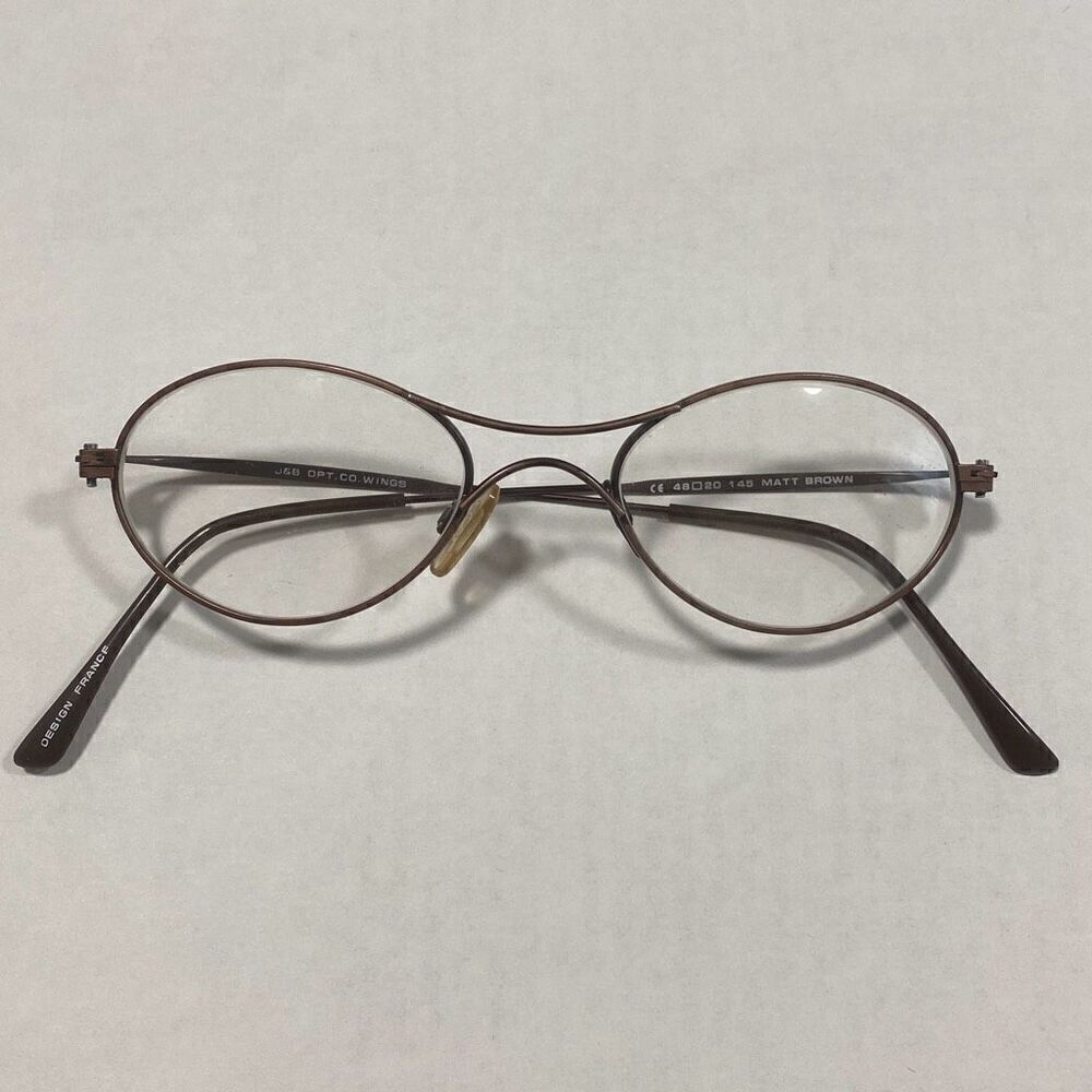 J&B OPT.CO.WINGS France Design Eyeglasses MATT BROWN 48-20-145mm